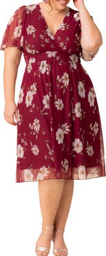 Kiyonna Margot Mesh Cocktail Dress