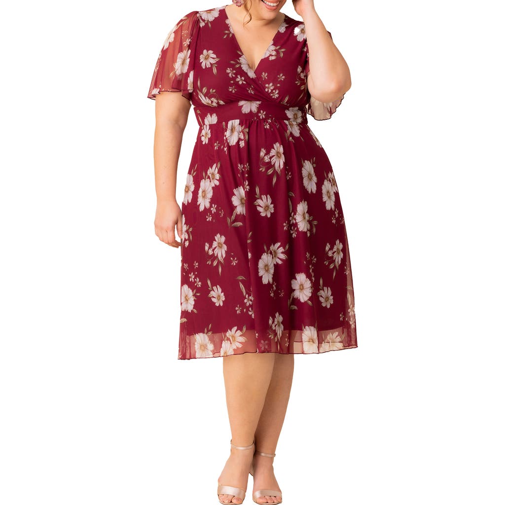 Kiyonna Margot Mesh Cocktail Dress