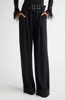 Cinq à Sept Cortina Belted Wide Leg Pants
