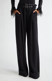 Cinq à Sept Cortina Belted Wide Leg Pants