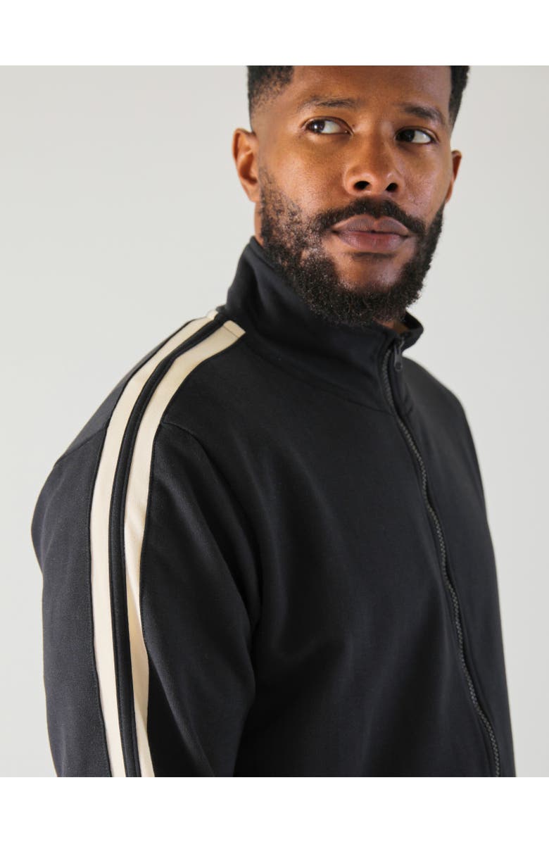 GLYDER Retro Zip Up, Main, color, Black/Oatmilk