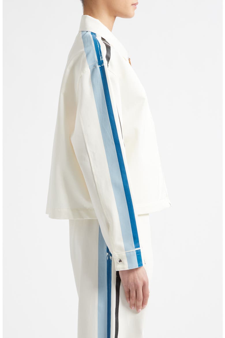Water Repellent Cotton Gabardine Shirt Jacket, Alternate, color, 00W01 LILY WHITE