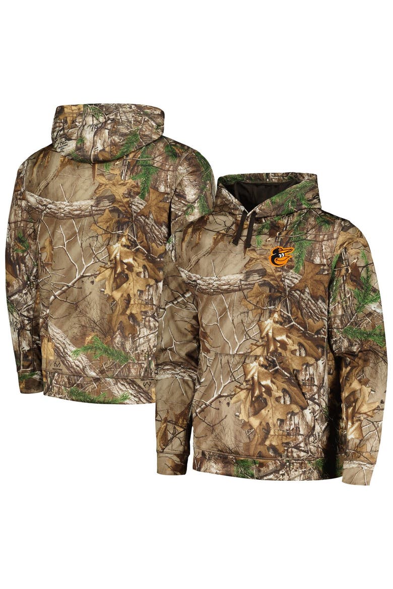 Men's Dunbrooke Camo Baltimore Orioles Champion Realtree Pullover Hoodie, Alternate, color, Camo