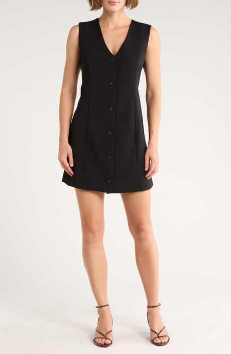 French Connection Button Down Sleeveless Dress