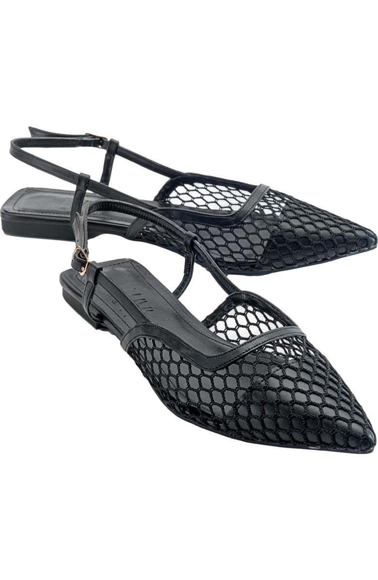 Prologue Shoes Brace Blue Mesh Flat Sandal, Main, color,