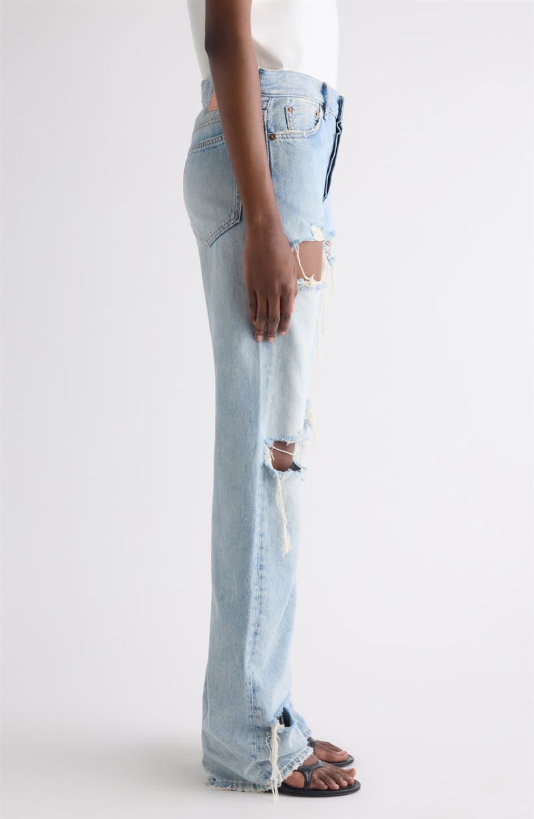Acne Studios 2010 Distressed Straight Leg Jeans, Alternate, color, Light Blue