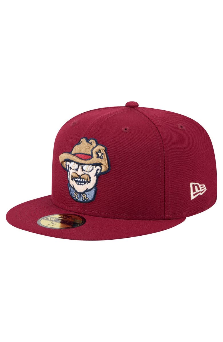 New Era Men's New Era  Burgundy Frisco RoughRiders Authentic Collection 59FIFTY Fitted Hat, Main, color, Burgundy