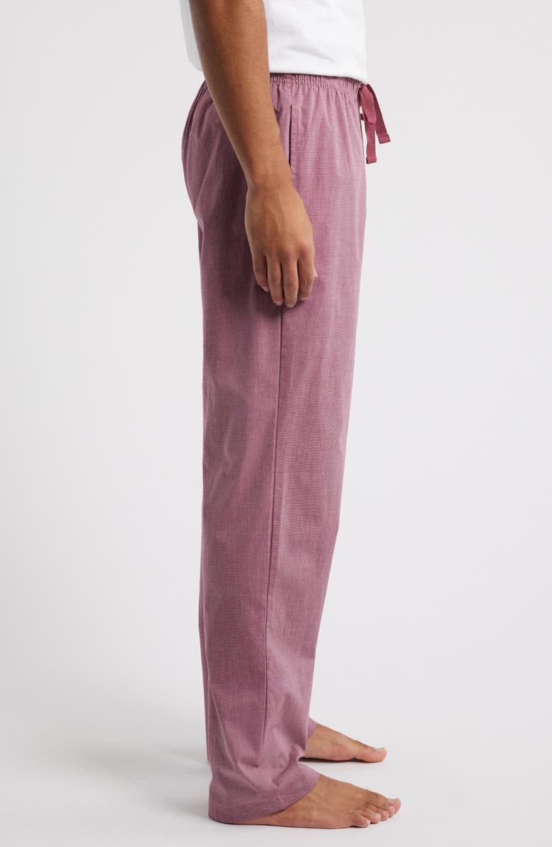 Nordstrom Men's Poplin Pajama Pants, Alternate, color, Burgundy Rhode