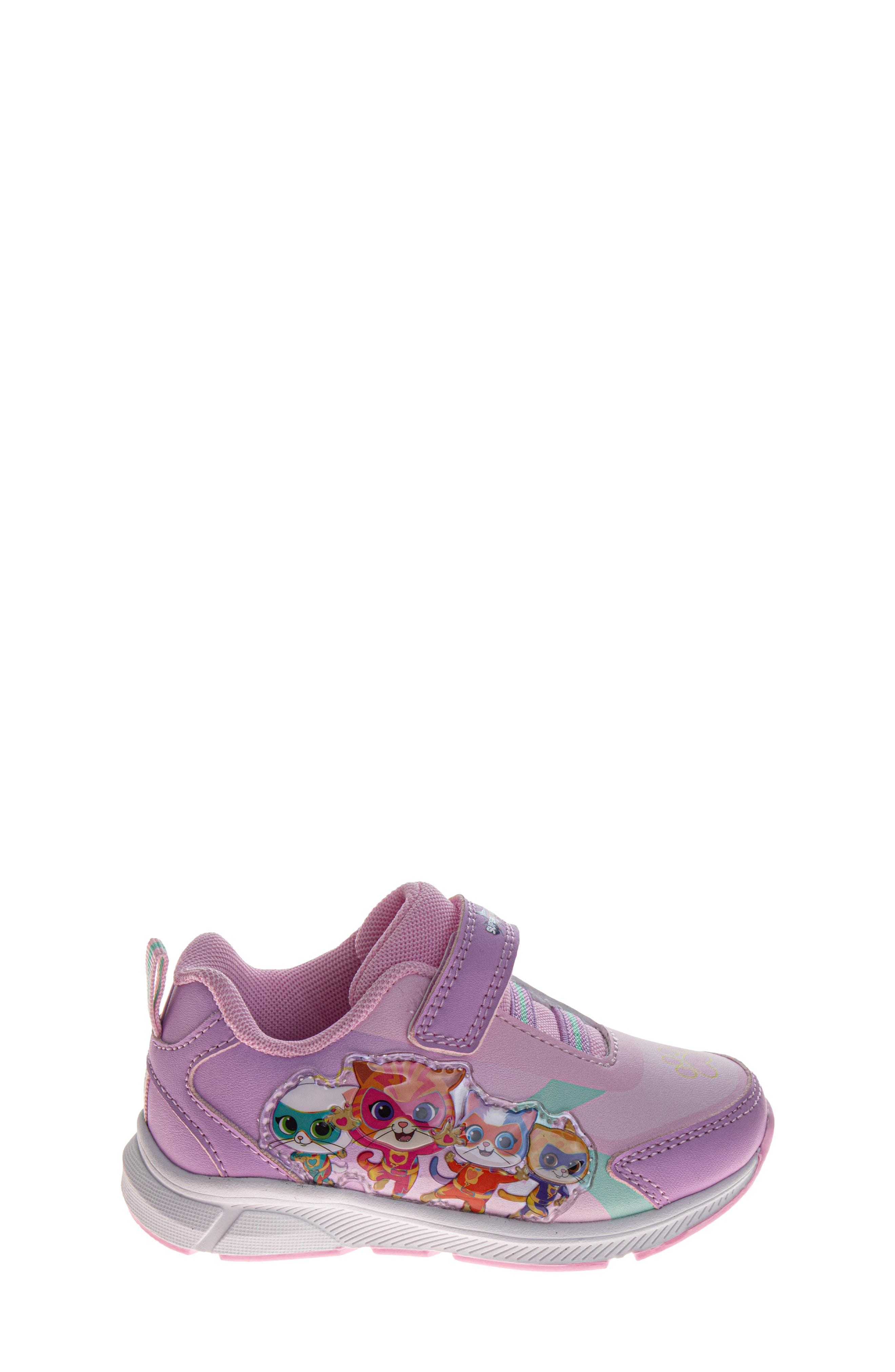Kids' x Disney SuperKitties Light-Up Sneaker, Alternate, color, PURPLE