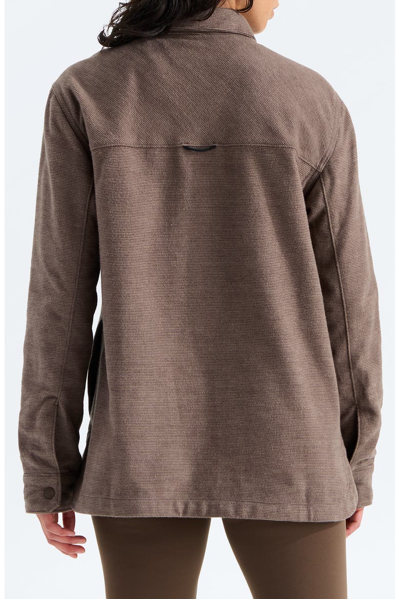 Forest Flannel Long Sleeve Shacket, Alternate, color, SMOKEY BROWN GRAIN PLAID