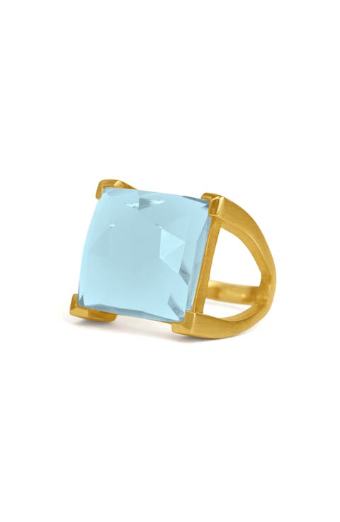 Plaza Mother-of-Pearl Doublet Cocktail Ring