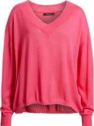 DELUC Cefalonia Drop Shoulder Semisheer Cotton Blend Sweater