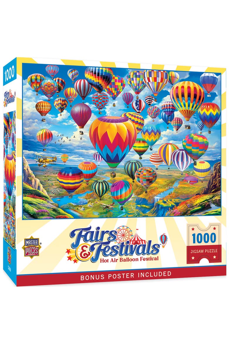 Hot Air Balloon Festival 1000pc Puzzle, Main, color, Multicolor