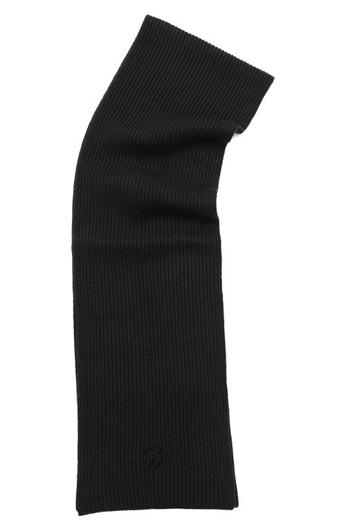 Allsaints Heart Logo Scarf In Black