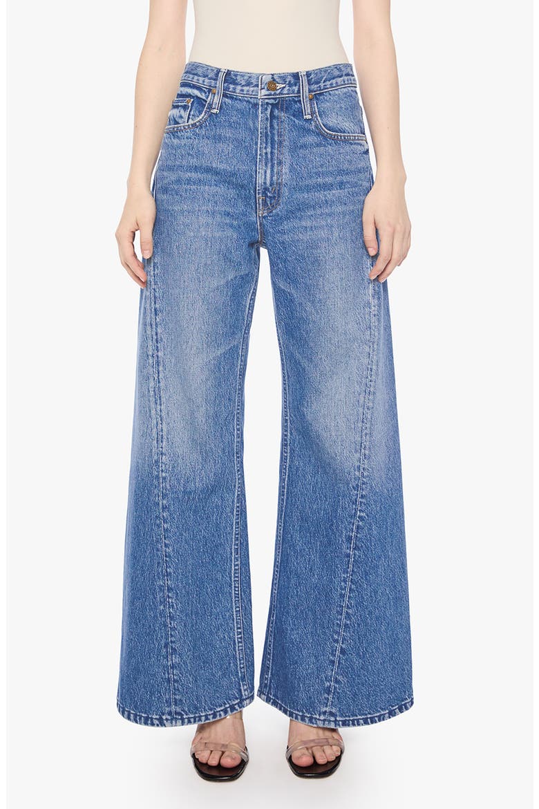 Lil Lemon Twist Sneak High Waist Wide Leg Jeans, Main, color, ROLLING IN THE DOUGH