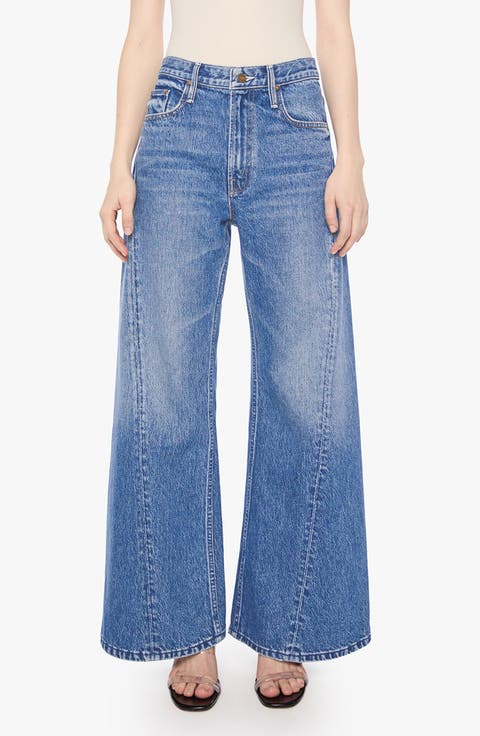 Lil Lemon Twist Sneak High Waist Wide Leg Jeans (Rolling in the Dough) (Petite)
