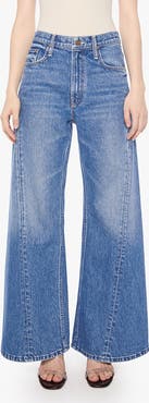 MOTHER Lil Lemon Twist Sneak High Waist Wide Leg Jeans