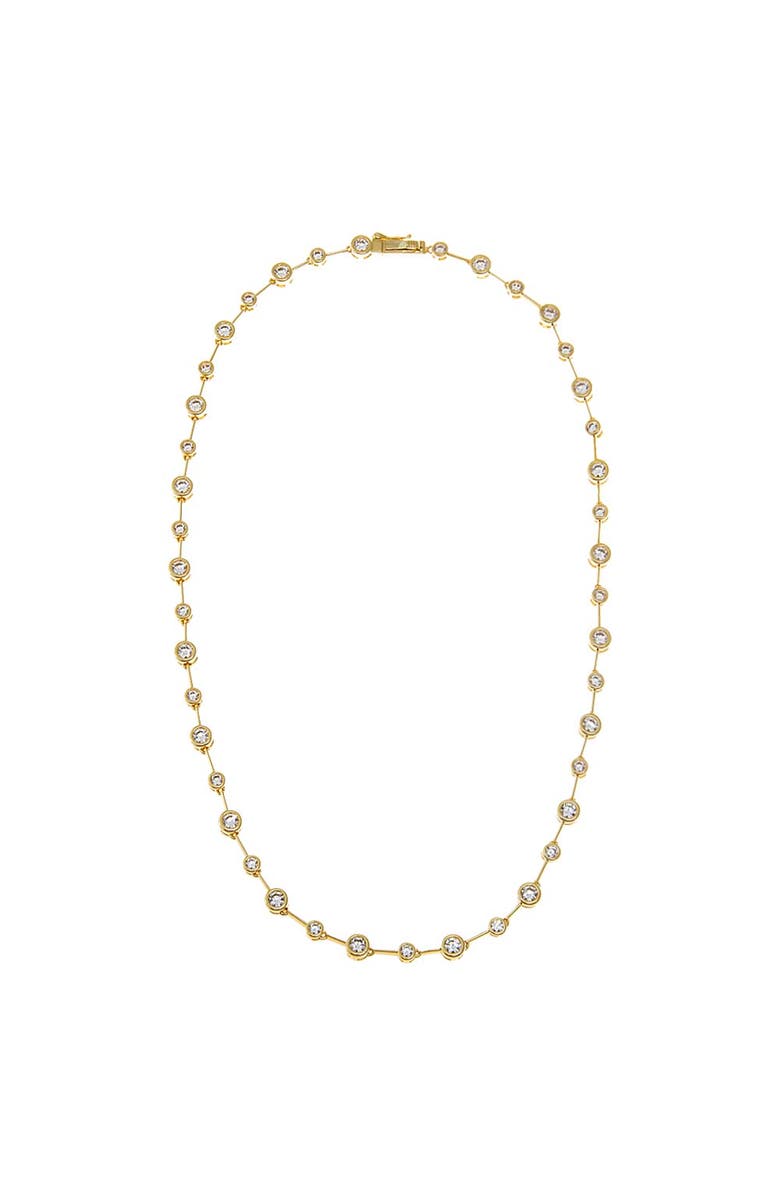 BY ADINA EDEN CZ Multi Graduated Tennis Chain Necklace, Alternate, color, Gold
