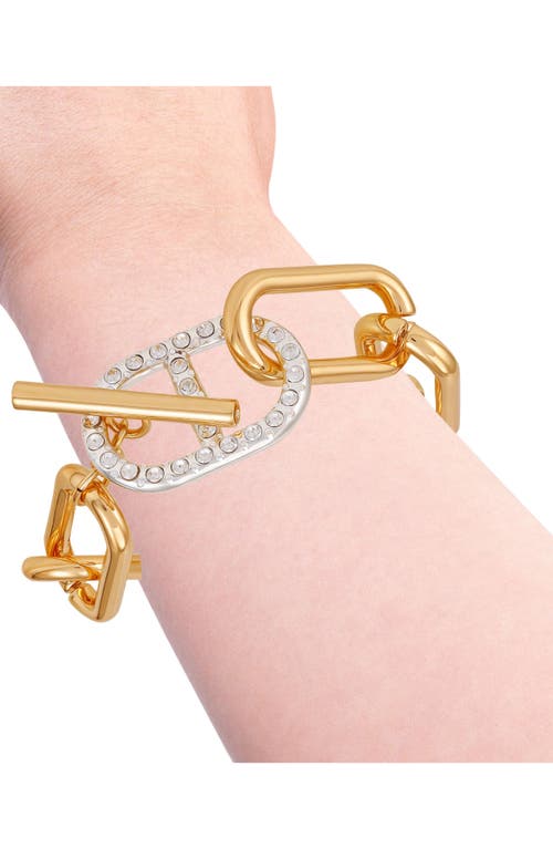 Guess Toggle Two-tone Bracelet In Multi