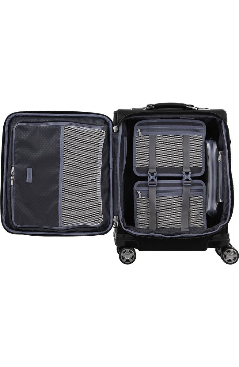 TRAVELPRO Platinum Elite Softside Expandable Carry-On 19-Inch Luggage, Alternate, color, Shadow Black