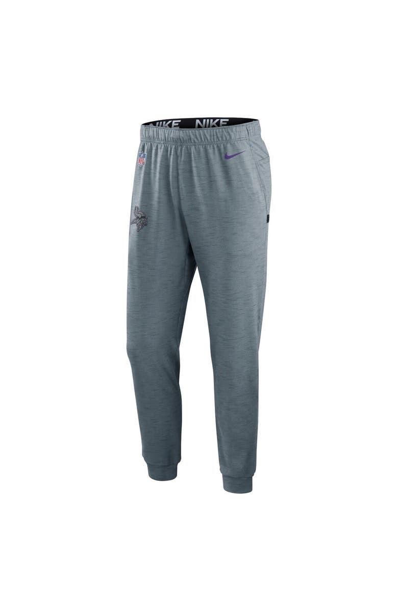 Nike Men's Nike Heather Gray Minnesota Vikings Sideline Pop Player Performance Lounge Pants, Alternate, color, 
