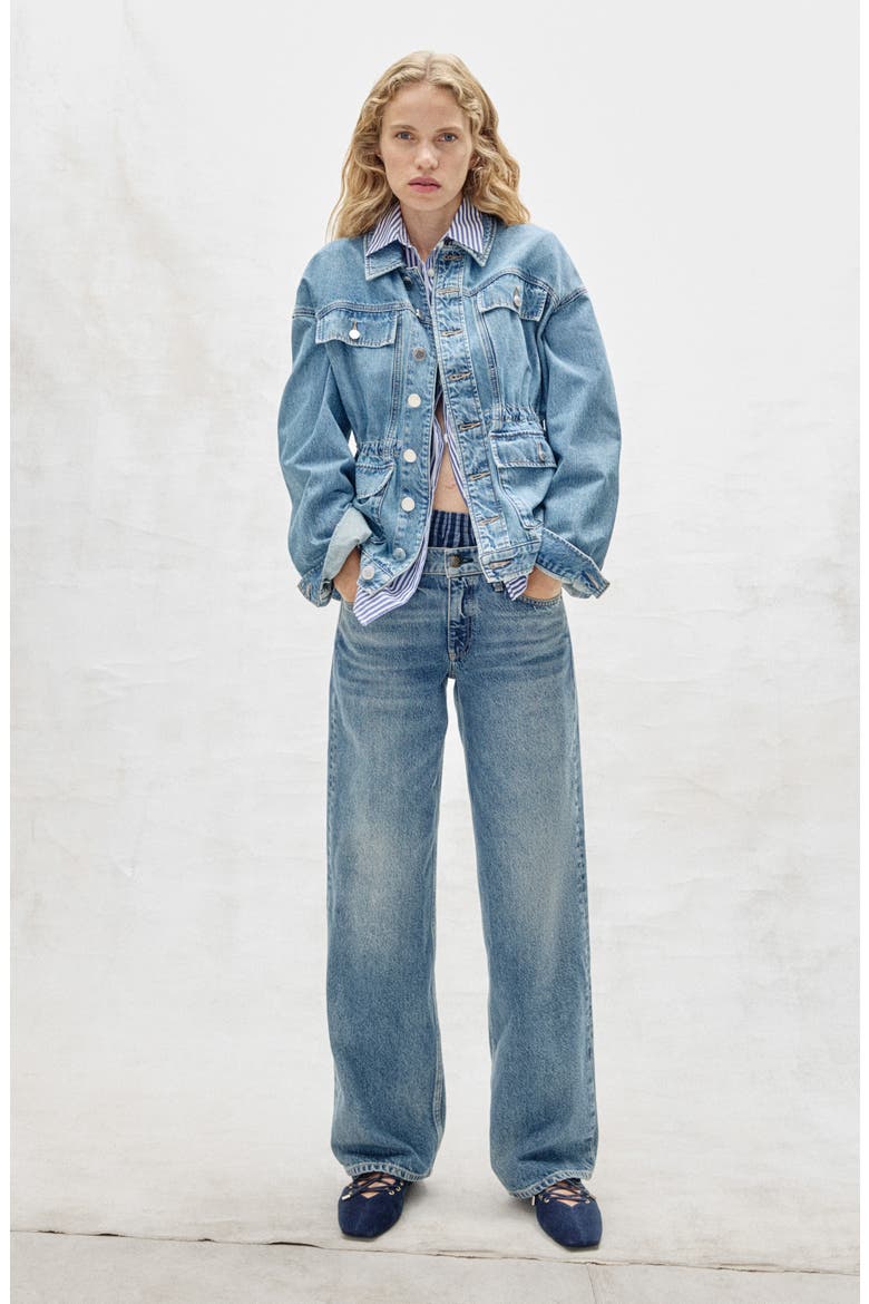 Cam Low Rise Relaxed Straight Jeans, Alternate, color, ECHO