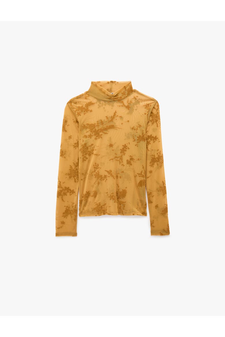 High Neck Blouse, Alternate, color, YELLOW
