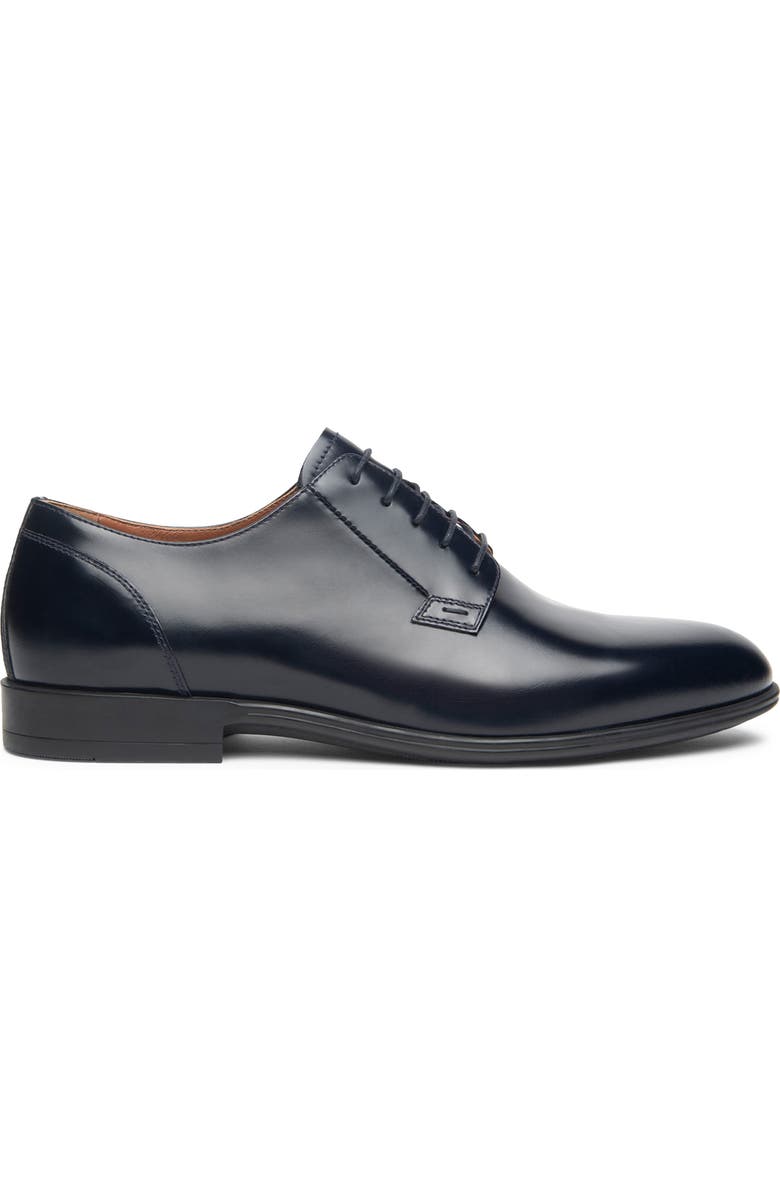 NeroGiardini Plain Toe Derby, Alternate, color, Navy