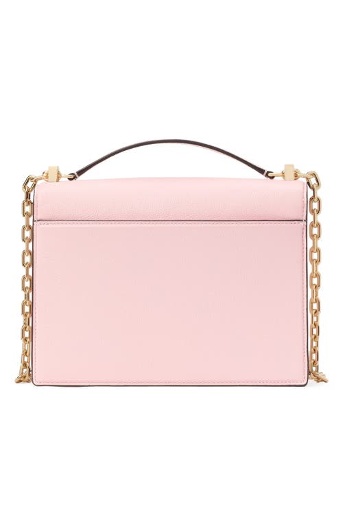 Kate Spade New York Deco Colorblock Pebbled Leather Convertible Crossbody Bag In Pastry Pink Multi