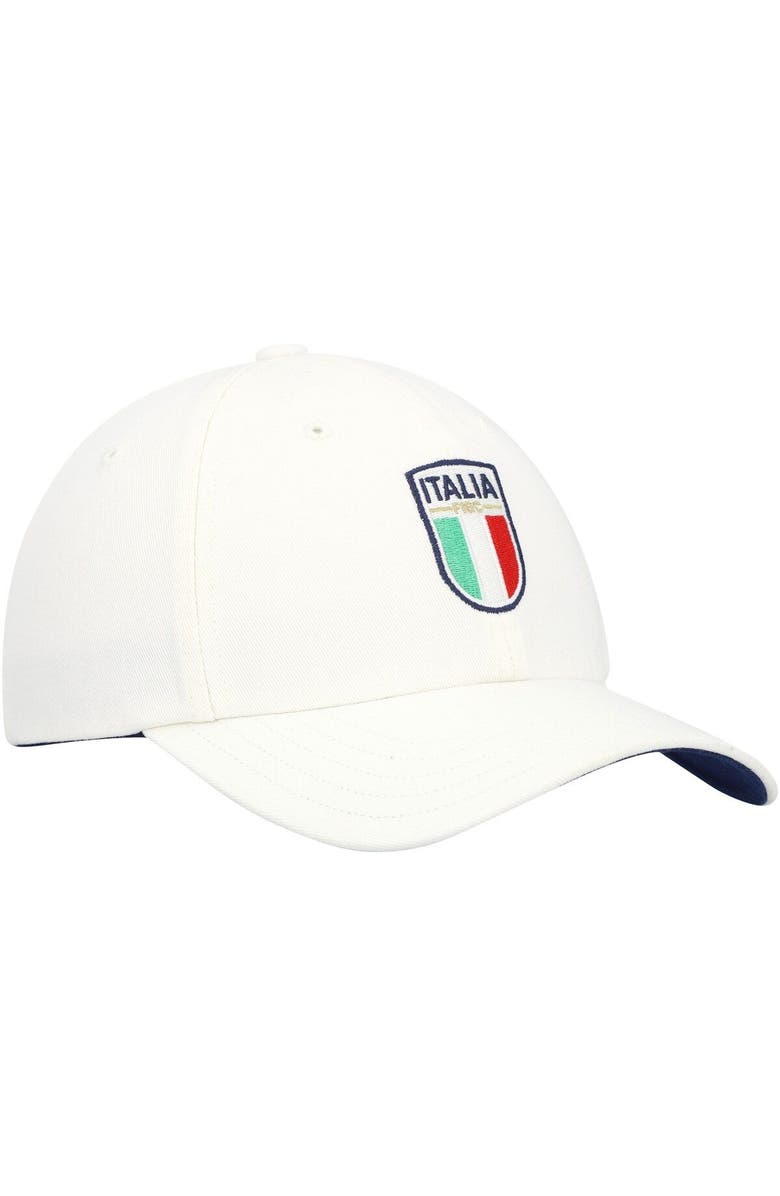adidas Men's adidas Italy National Team White Logo Adjustable Hat, Alternate, color, 