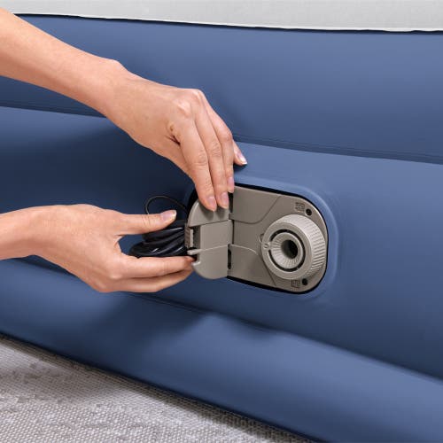 Bestway Tritech 18" Queen Air Mattress With Built-in Ac Pump & Antimicrobial Coating