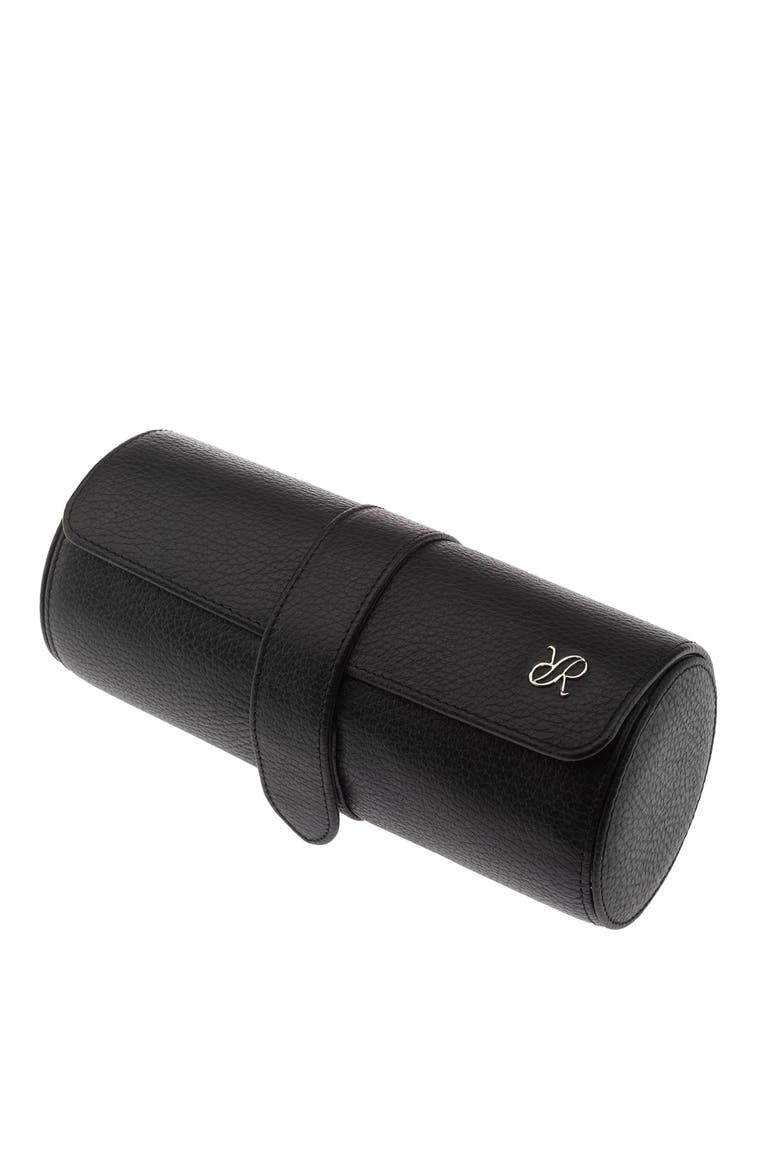 BEREKLEY THREE WATCH ROLL, Alternate, color, Black