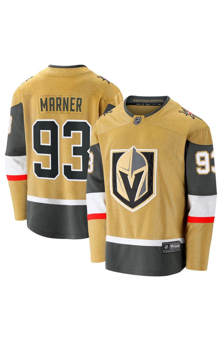 FANATICS Men's Fanatics Mitch Marner Gold Vegas Golden Knights Home Breakaway Jersey, Main, color, Gold
