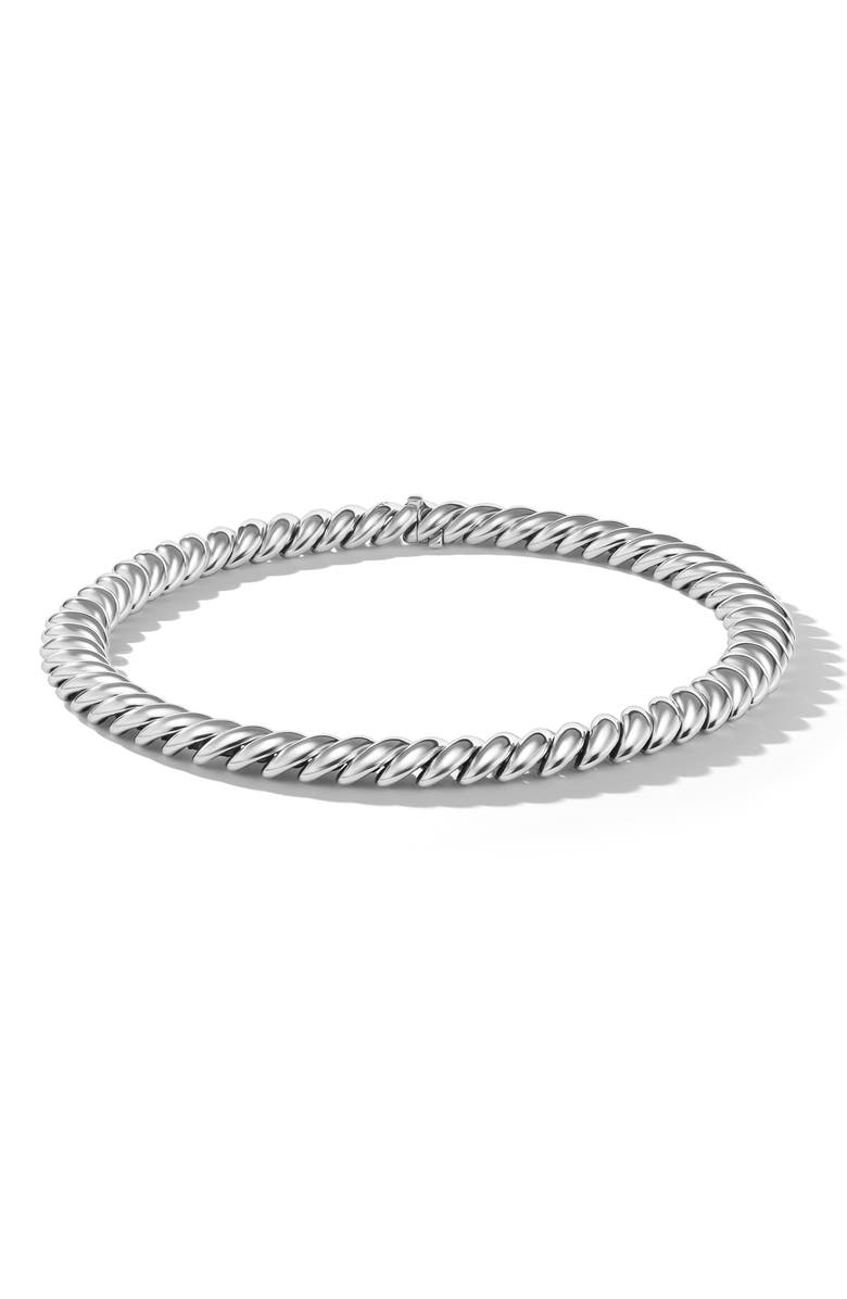 David Yurman Sculpted Cable Necklace in Sterling Silver, 14mm, Main, color, Sterling Silver