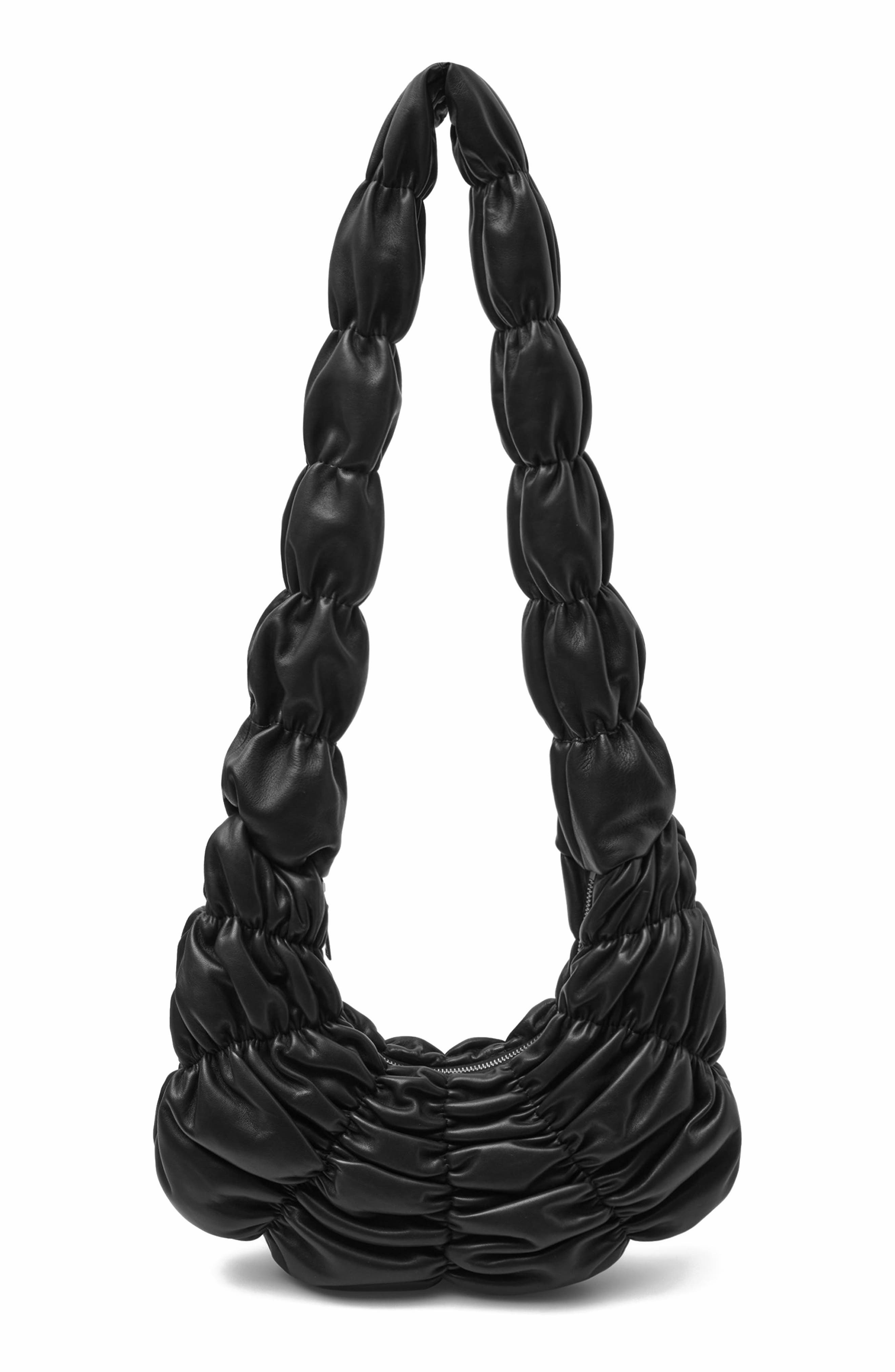 COS Ripple Leather Crossbody Bag, Main, color, 