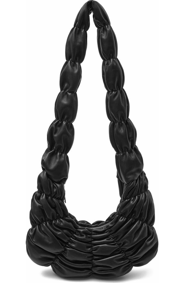 COS Ripple Leather Crossbody Bag, Main, color,