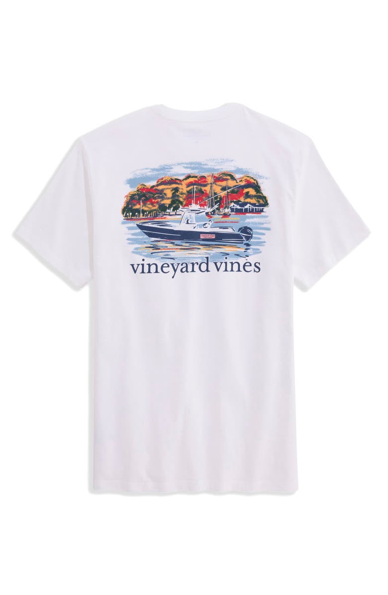 vineyard vines Autumn Boat Ride Graphic T-Shirt, Alternate, color, White Cap