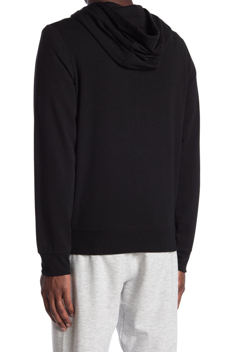 90 DEGREE BY REFLEX Brushed Knit Fleece Lined Zip Hoodie, Alternate, color, 