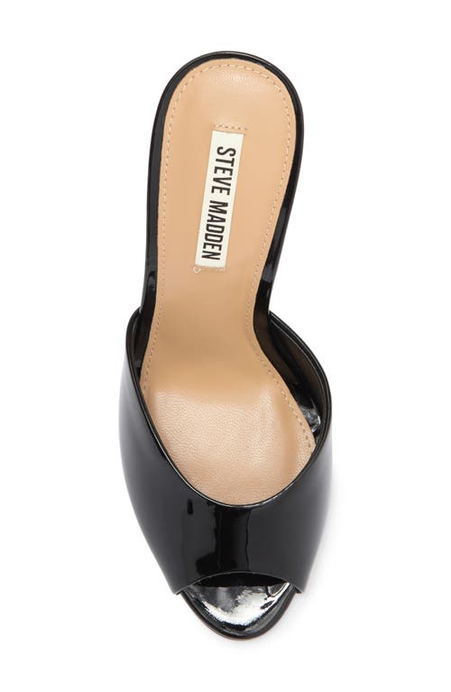 Steve Madden Priya Peep Toe Mule In Black