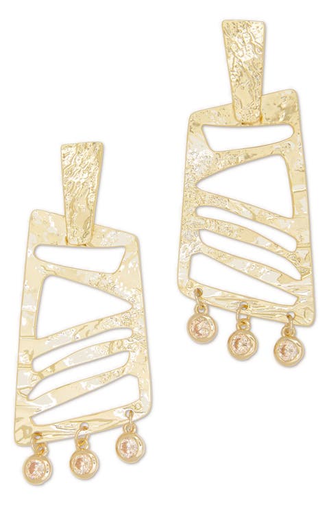 Eli Geometric Drop Earrings