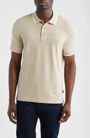 BOSS Parlay Tipped Cotton Polo