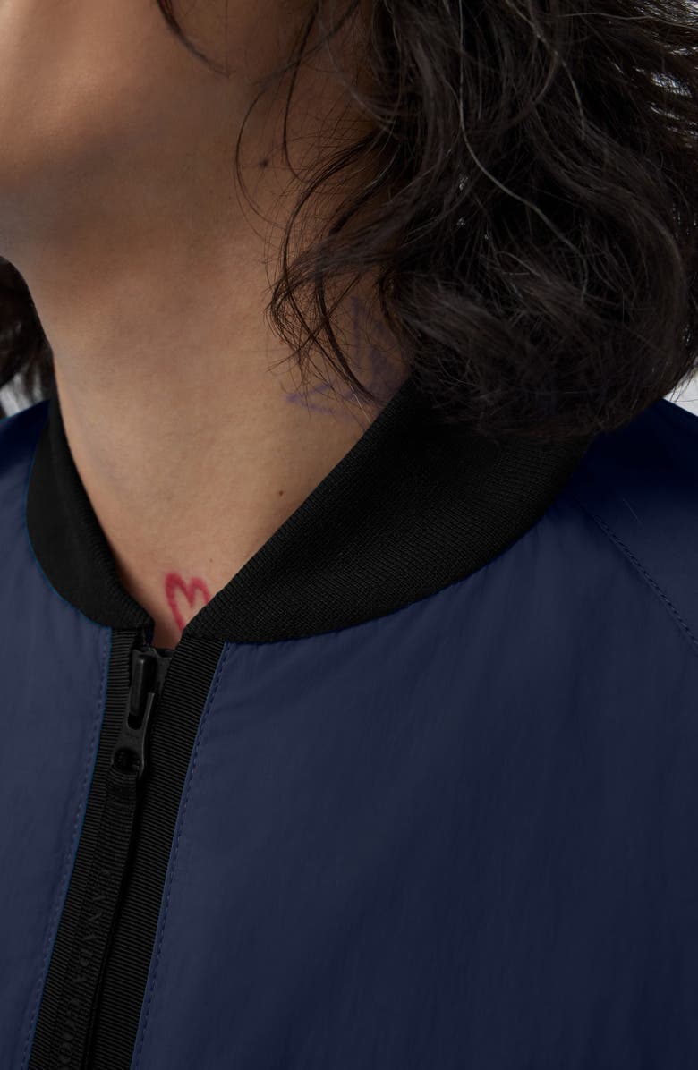 Canada Goose Faber Recycled Nylon Bomber Jacket, Alternate, color, Atlantic Navy