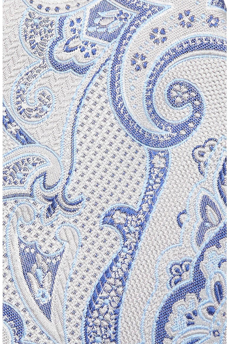 Paisley Silk Tie, Alternate, color, PEARL