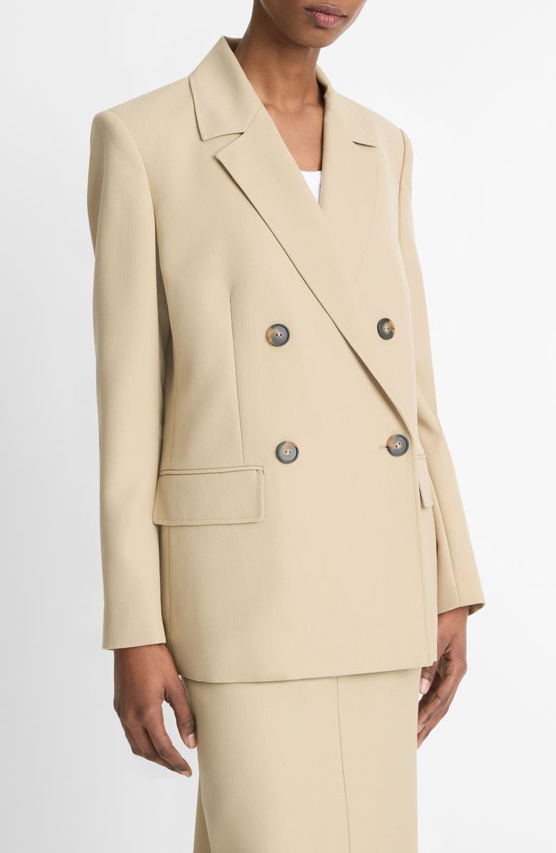 Vince Double Breasted Blazer, Alternate, color, Mojave