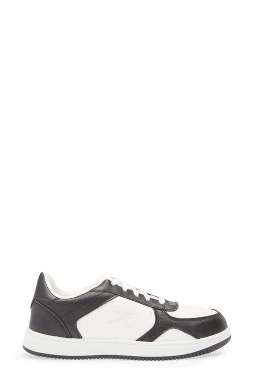 Danskin Two-toned Court Sneaker In Black/black