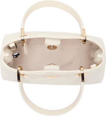 carey quilted leather satchel