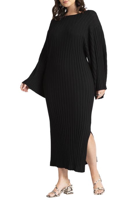 Wide Sleeve Maxi Sweater Dress (Plus Available)