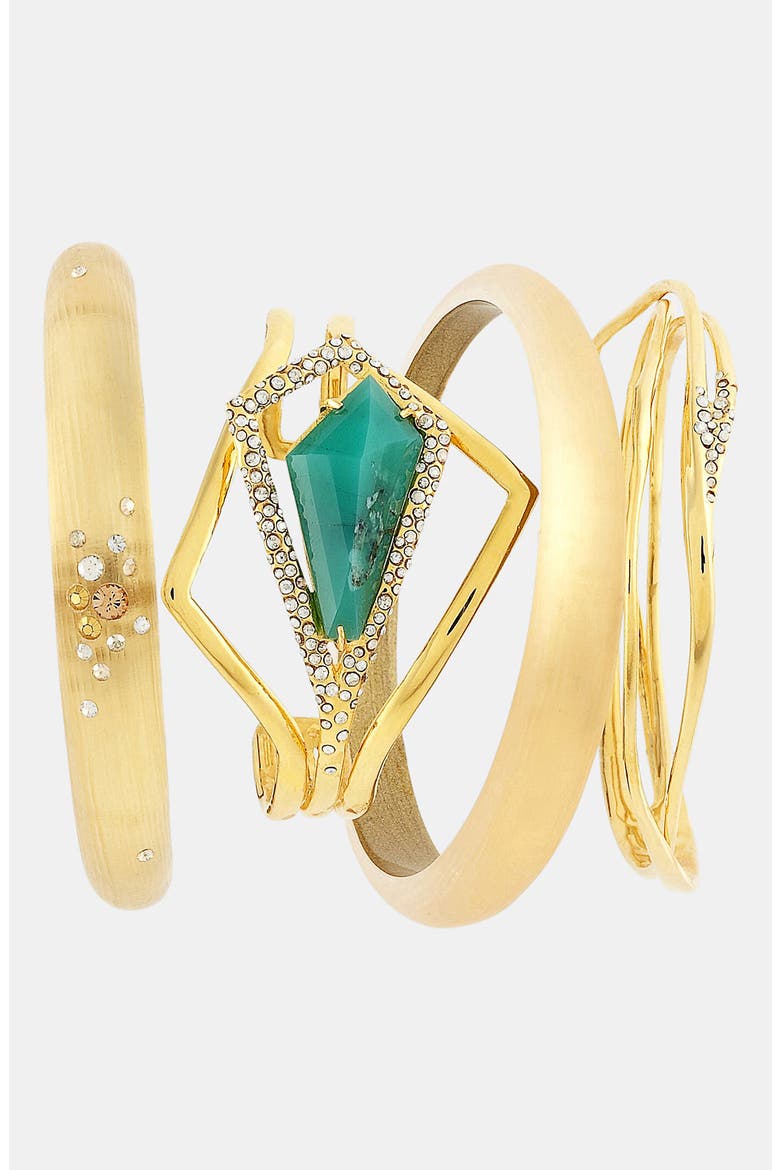 'Miss Havisham - New Wave' Bangle, Alternate, color, GOLD