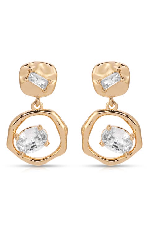 Cubic Zirconia Drop Earrings