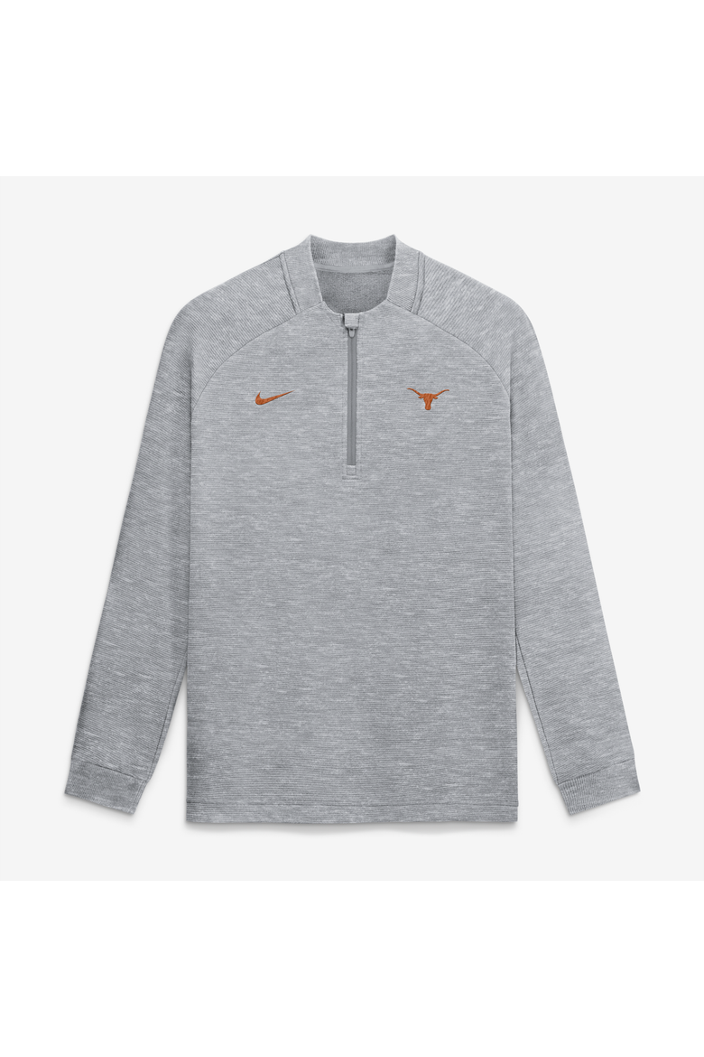 Men's Nike  Gray Texas Longhorns Par Raglan Tri-Blend Therma-FIT Half-Zip Pullover, Main, color, Gray